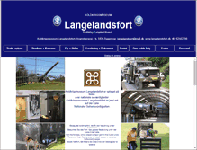 Tablet Screenshot of langelandsfortet.dk